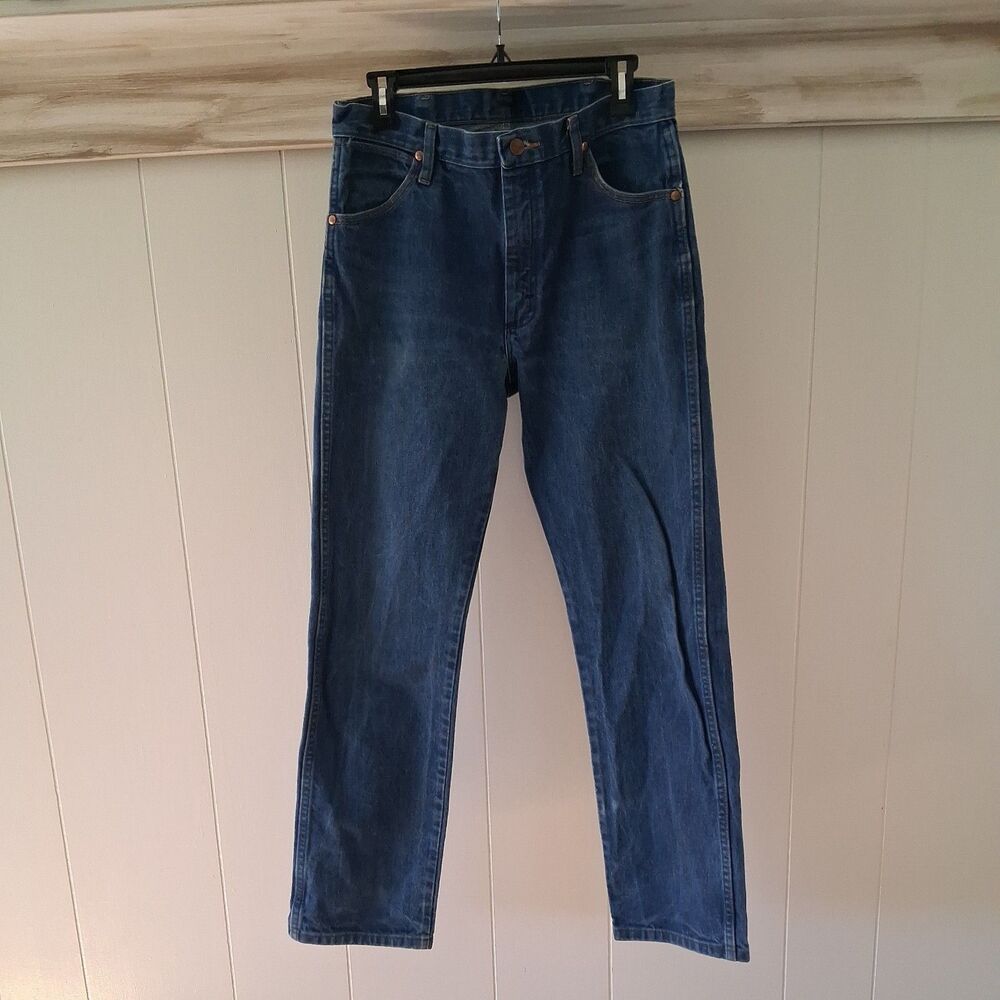 Wrangler Cowboy Cut Jeans 32x32 Blue Denim 100% Cotton 13MWZPW